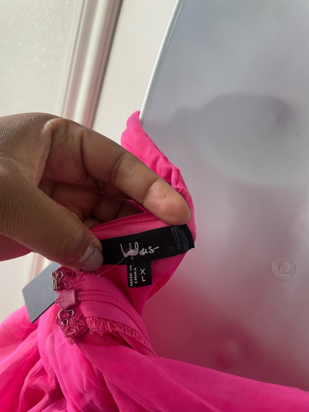 Lulu's Vibrant Hot Pink Tulle Strapless Party Dress - Picture 3 of 12